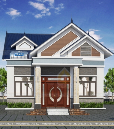 Mẫu Nhà Mái Thái 1 Tầng 3 Phòng Ngủ