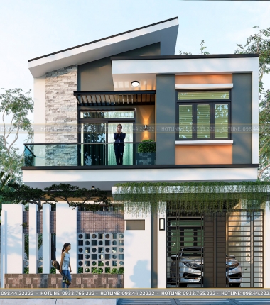 Nhà Phố 2 Tầng Mái Vát