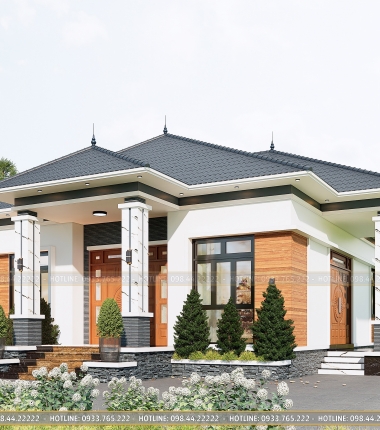 Mẫu Nhà Vườn Mái Nhật Đẹp Long Lanh