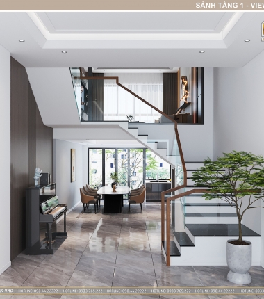 Nội Thất Nhà Phố Lệch Tầng Thoáng Mát Như Nhà Vườn